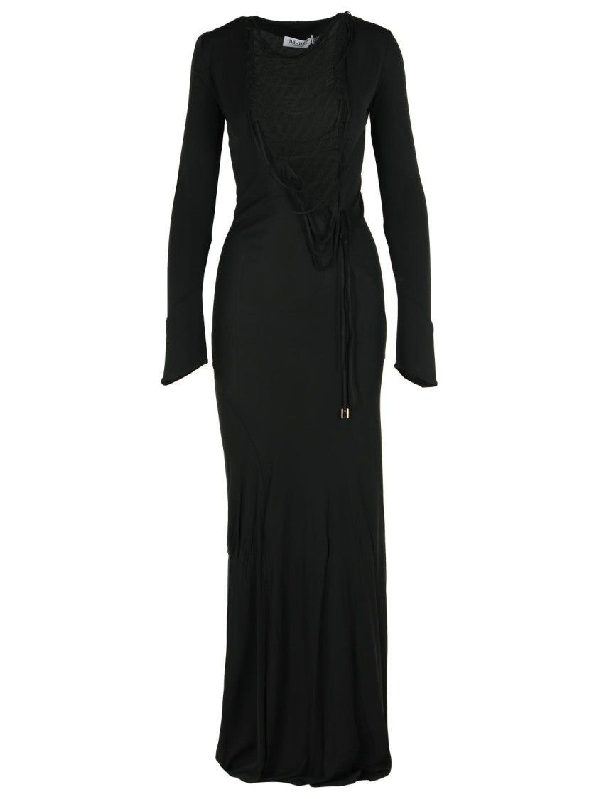 Черное платье из вискозы The Attico
Черное платье из вискозы The Attico