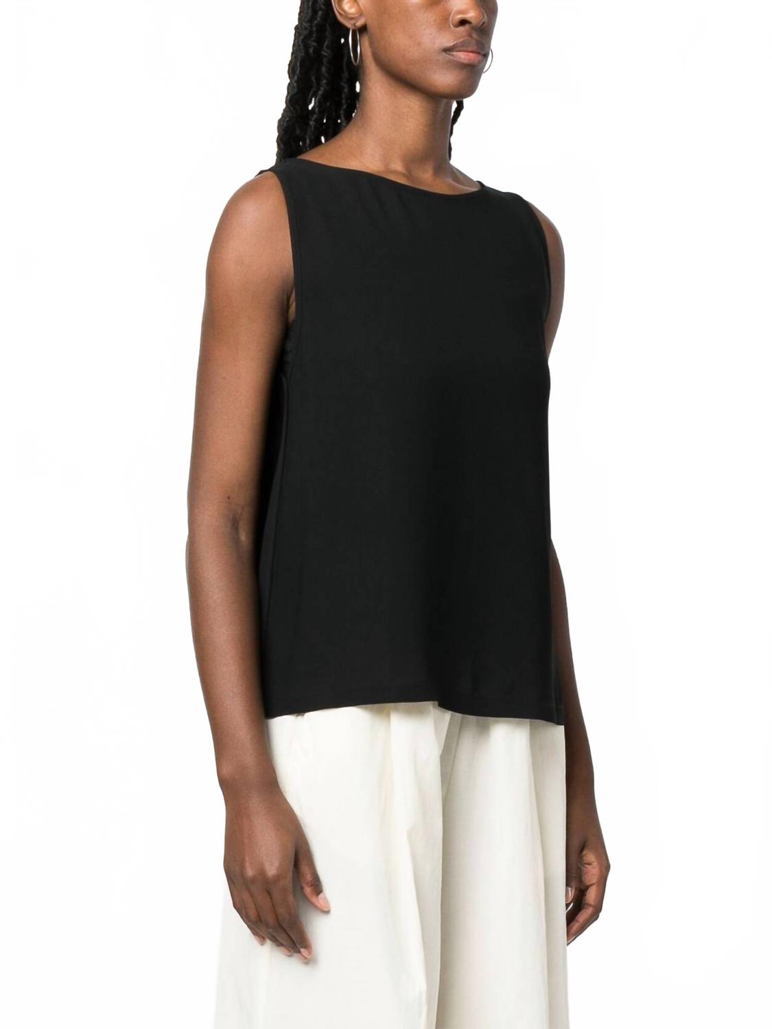 Forte forte Топ без рукавов из двойного жоржета, черный
Forte forte Топ без рукавов из двойного жоржета, черный