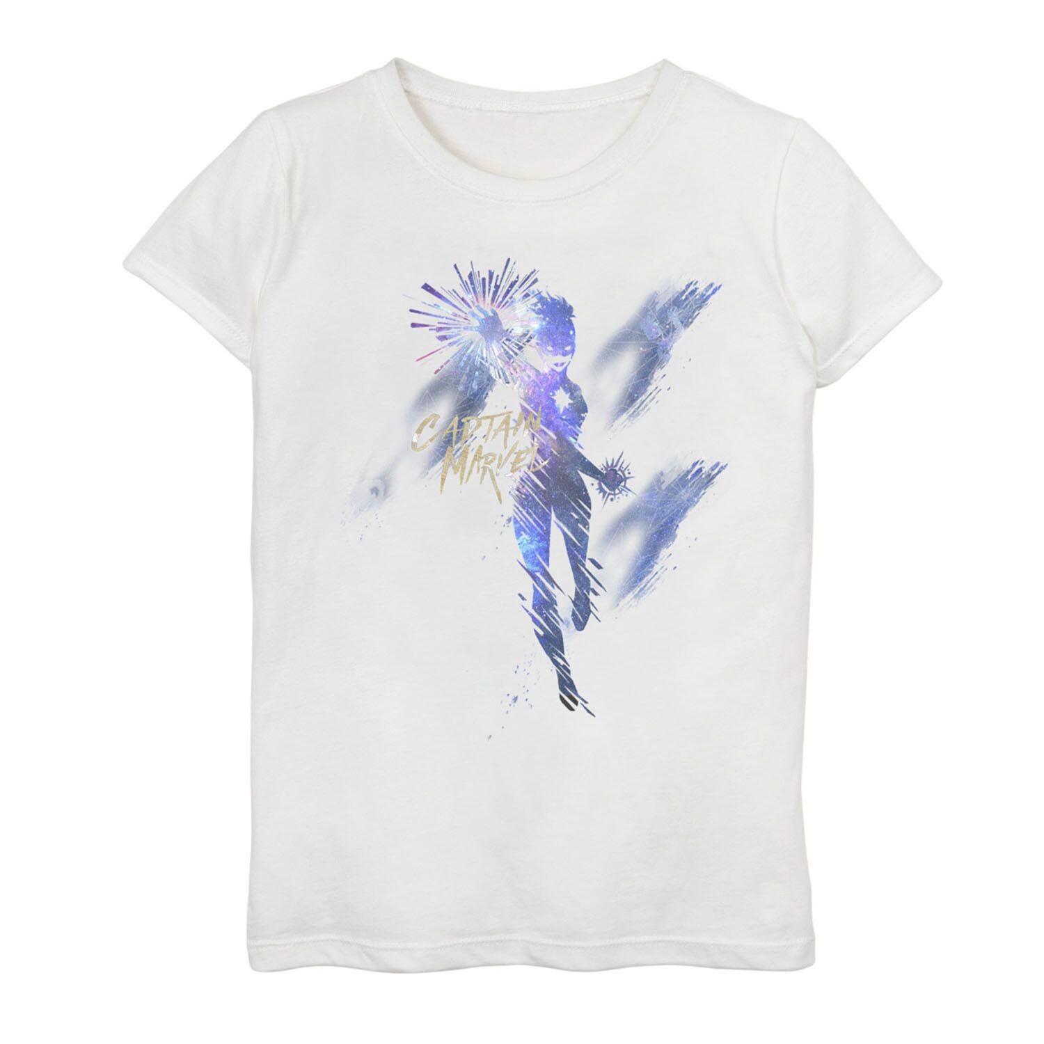 Футболка с акварельным плакатом и силуэтом «Капитан Марвел» для девочек 7–16 лет Marvel
Футболка с акварельным плакатом и силуэтом «Капитан Марвел» для девочек 7–16 лет Marvel