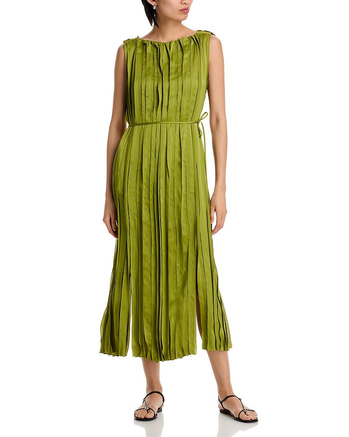 Миди-платье без рукавов с атласными вставками Lafayette 148 New York, зеленый
Миди-платье без рукавов с атласными вставками Lafayette 148 New York, зеленый