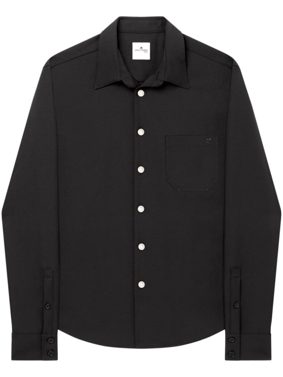 Courrèges твиловая рубашка оверсайз с логотипом, черный
Courrèges твиловая рубашка оверсайз с логотипом, черный