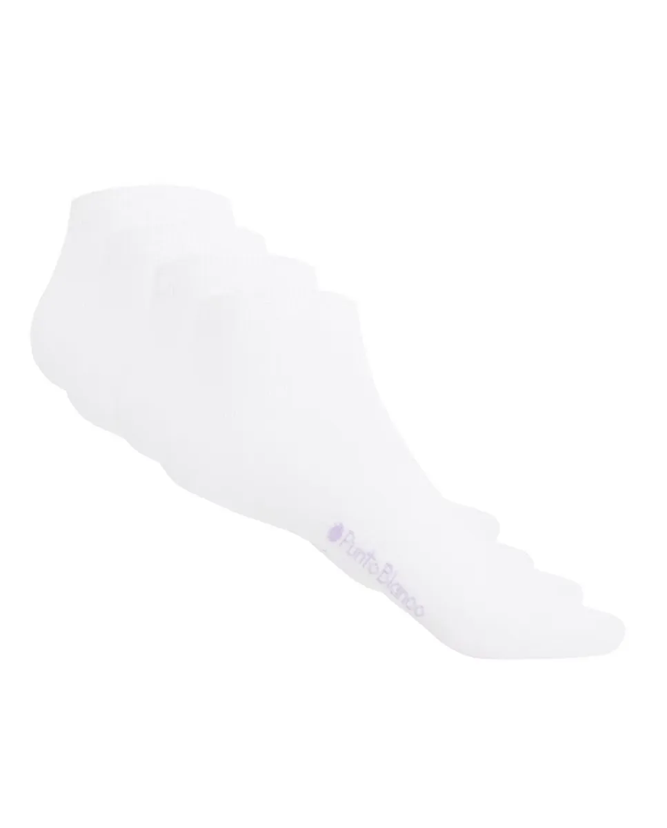Комплект из двух пар однотонных женских носков белого цвета Punto Blanco, белый
Комплект из двух пар однотонных женских носков белого цвета Punto Blanco, белый
