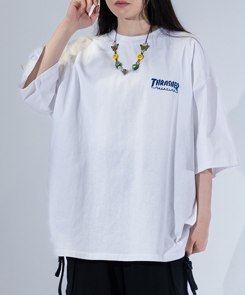 Футболка с логотипом, разнообразный узор, крупный силуэт THRASHER, разноцветная
Футболка с логотипом, разнообразный узор, крупный силуэт THRASHER, разноцветная