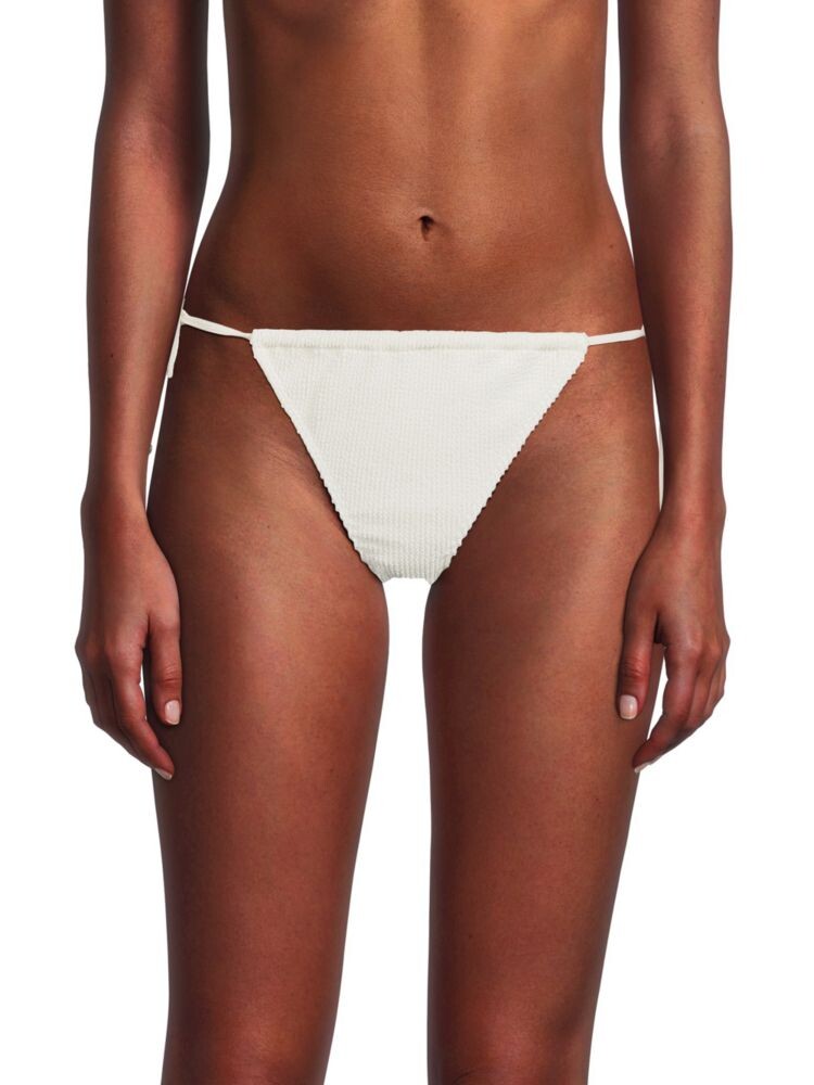 Текстурированные плавки бикини с завязками по бокам Good American, слоновая кость
Текстурированные плавки бикини с завязками по бокам Good American, слоновая кость