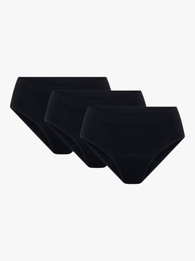 Мягкие эластичные бесшовные трусики-бикини для критических дней Modibodi, Pack of 3, Black
Мягкие эластичные бесшовные трусики-бикини для критических дней Modibodi, Pack of 3, Black