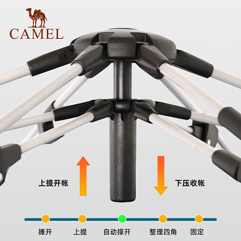 Camel (Camel) уличная гидравлическая палатка, утолщенная портативная полностью автоматическая палатка для кемпинга, пикника, водонепроницаемое туристическое снаряжение цвета мокко
Camel (Camel) уличная гидравлическая палатка, утолщенная портативная полностью автоматическая палатка для кемпинга, пикника, водонепроницаемое туристическое снаряжение цвета мокко