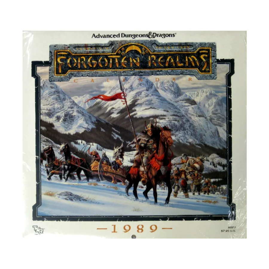Календарь Забытых Королевств 1989 года, Forgotten Realms - Box Sets & Miscellaneous
Календарь Забытых Королевств 1989 года, Forgotten Realms - Box Sets & Miscellaneous