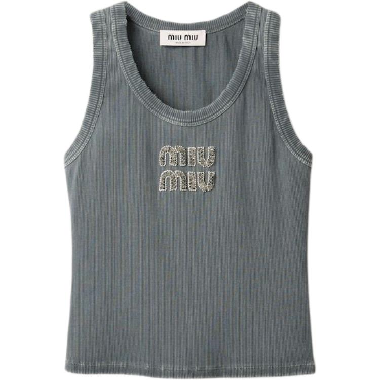 Серая майка Tank Tops MIU MIU, серый
Серая майка Tank Tops MIU MIU, серый