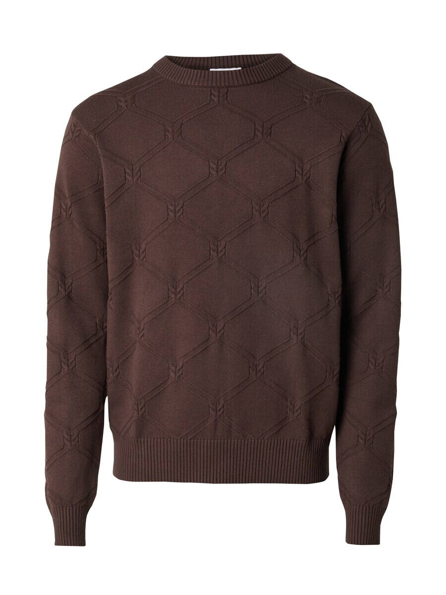 Свитер ABOUT YOU x Kevin Trapp Sweater, темно-коричневый 
Свитер ABOUT YOU x Kevin Trapp Sweater, темно-коричневый