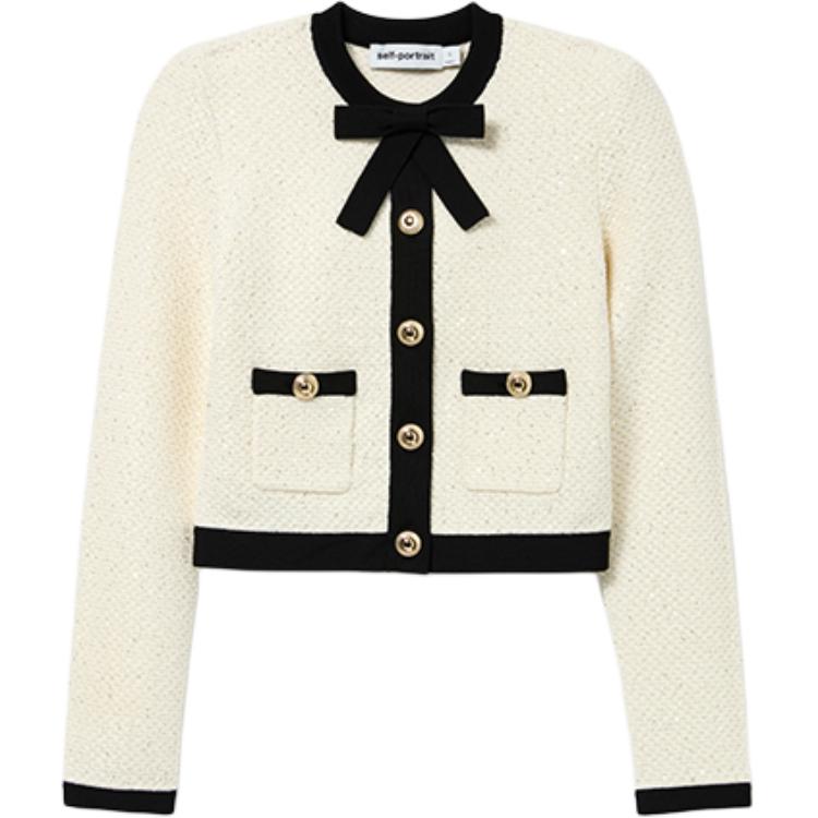 Self-portrait Свитер Self portrait женский белый и черный
Self-portrait Свитер Self portrait женский белый и черный