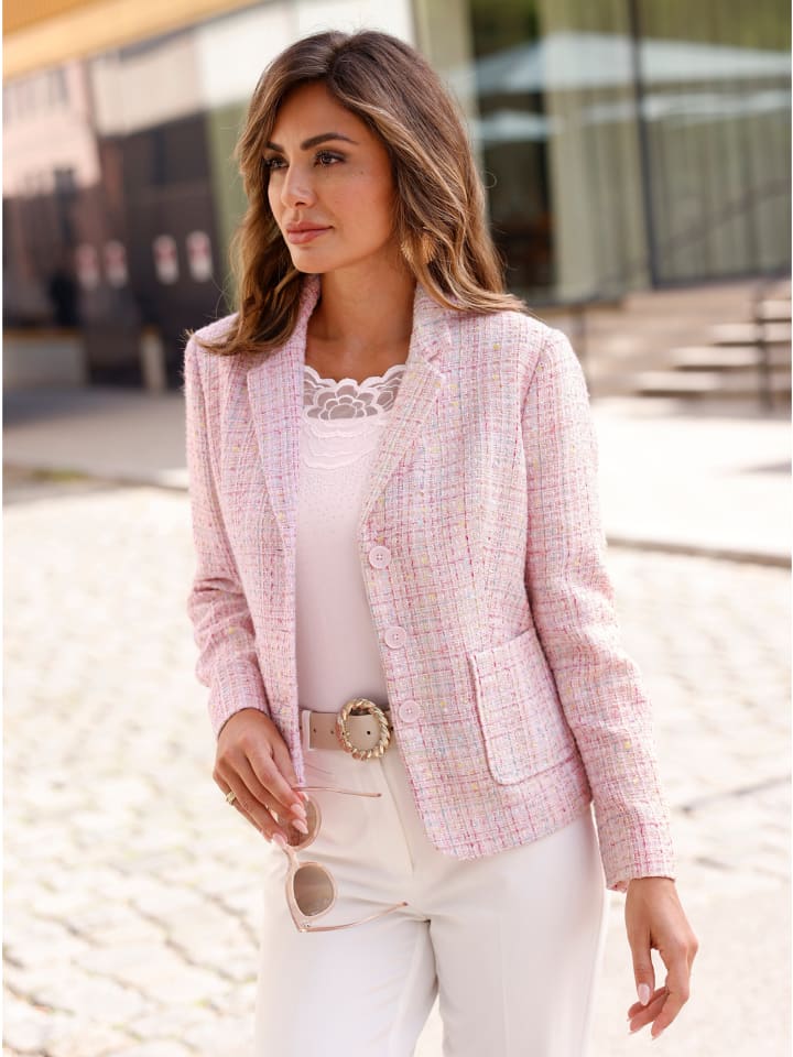 WITT WEIDEN Блейзер букле с узором светло-розового цвета
WITT WEIDEN Блейзер букле с узором светло-розового цвета