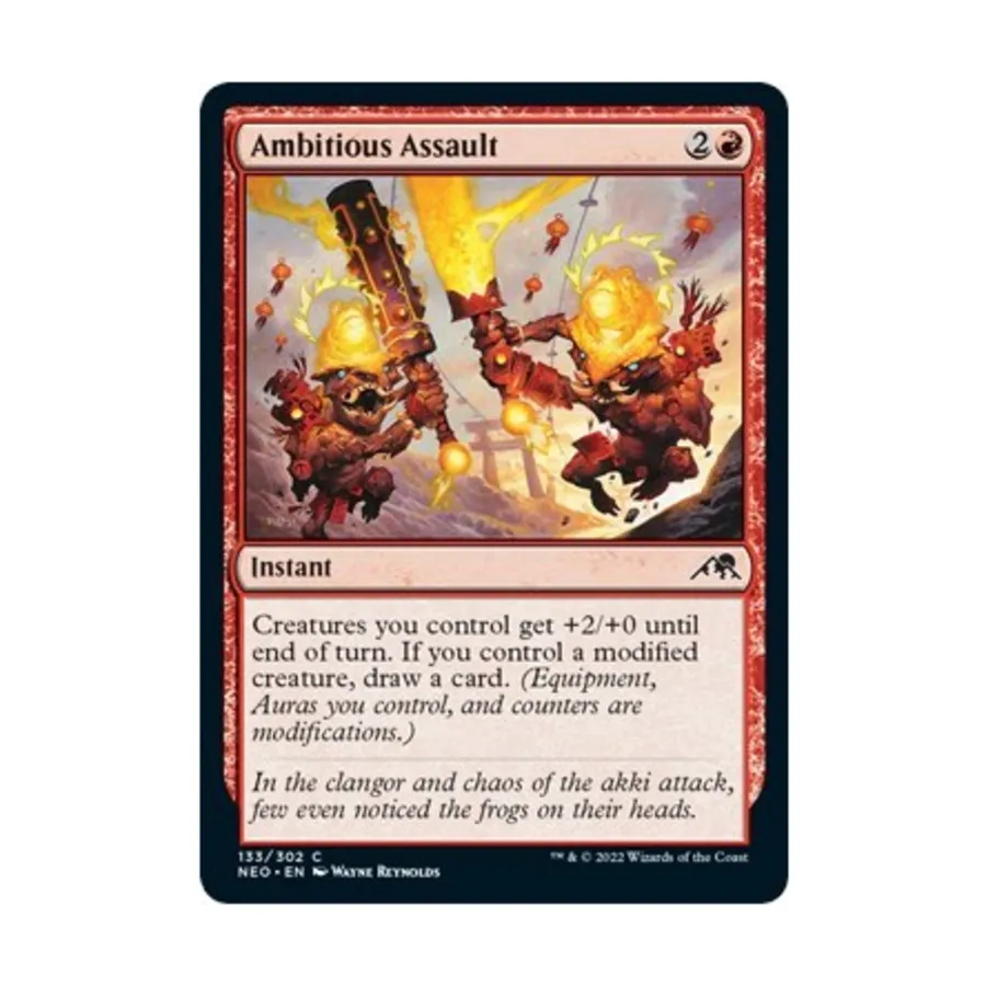 CCG Амбициозный штурм (C) (Рольга), MTG - Kamigawa : Neon Dynasty
CCG Амбициозный штурм (C) (Рольга), MTG - Kamigawa : Neon Dynasty