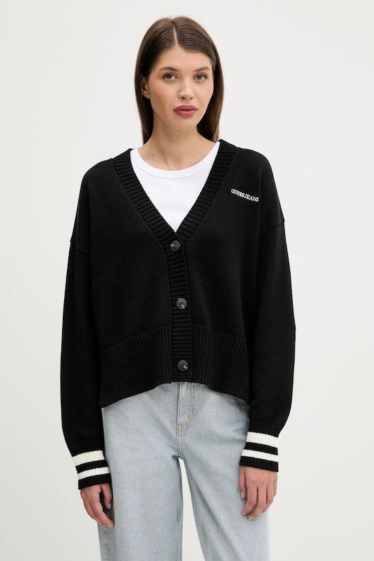 Хлопковый кардиган Guess Jeans, черный
Хлопковый кардиган Guess Jeans, черный