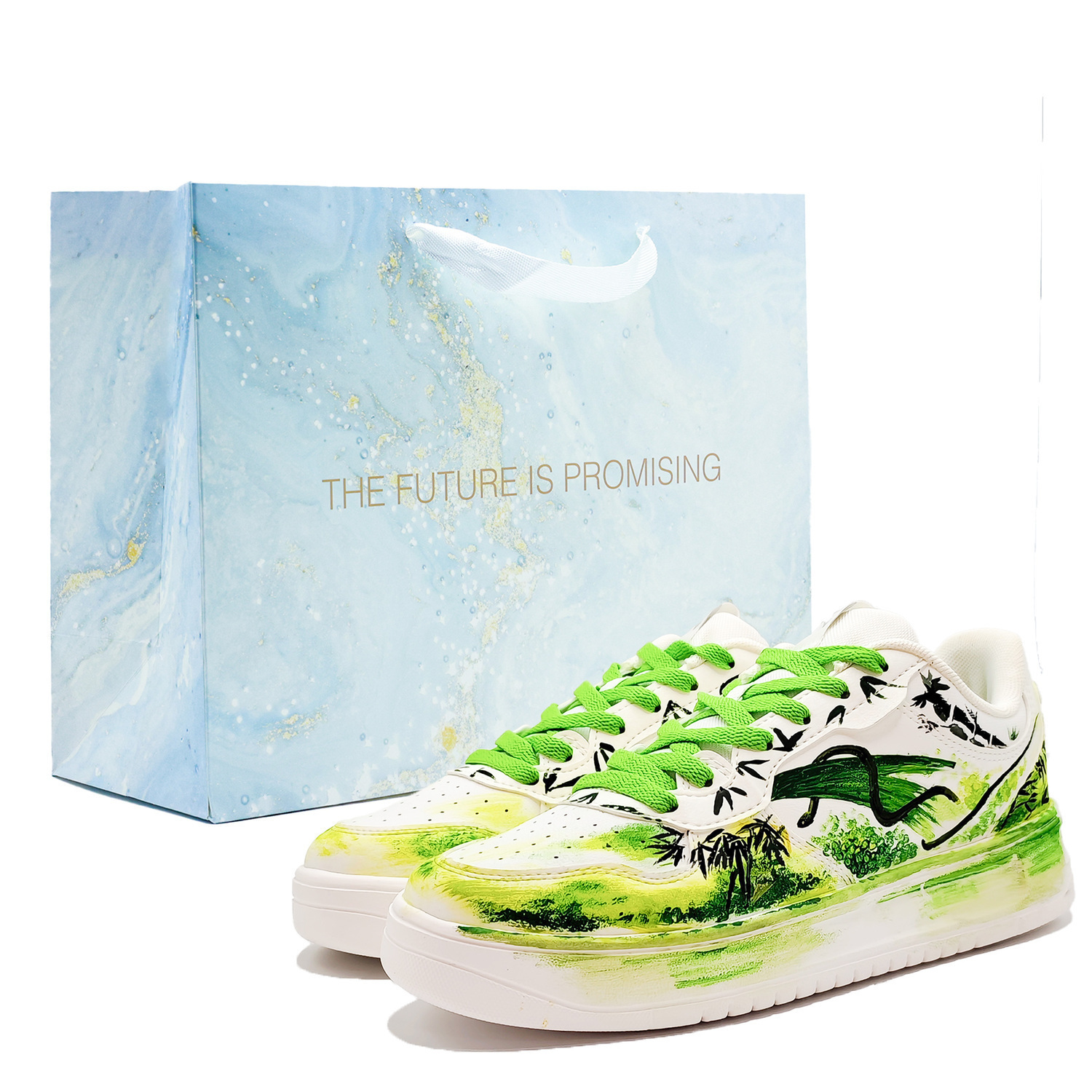 ANTA Комфортные противоскользящие амортизирующие низкие кроссовки для скейтбординга мужские белые, зеленые, желтые 
ANTA Комфортные противоскользящие амортизирующие низкие кроссовки для скейтбординга мужские белые, зеленые, желтые