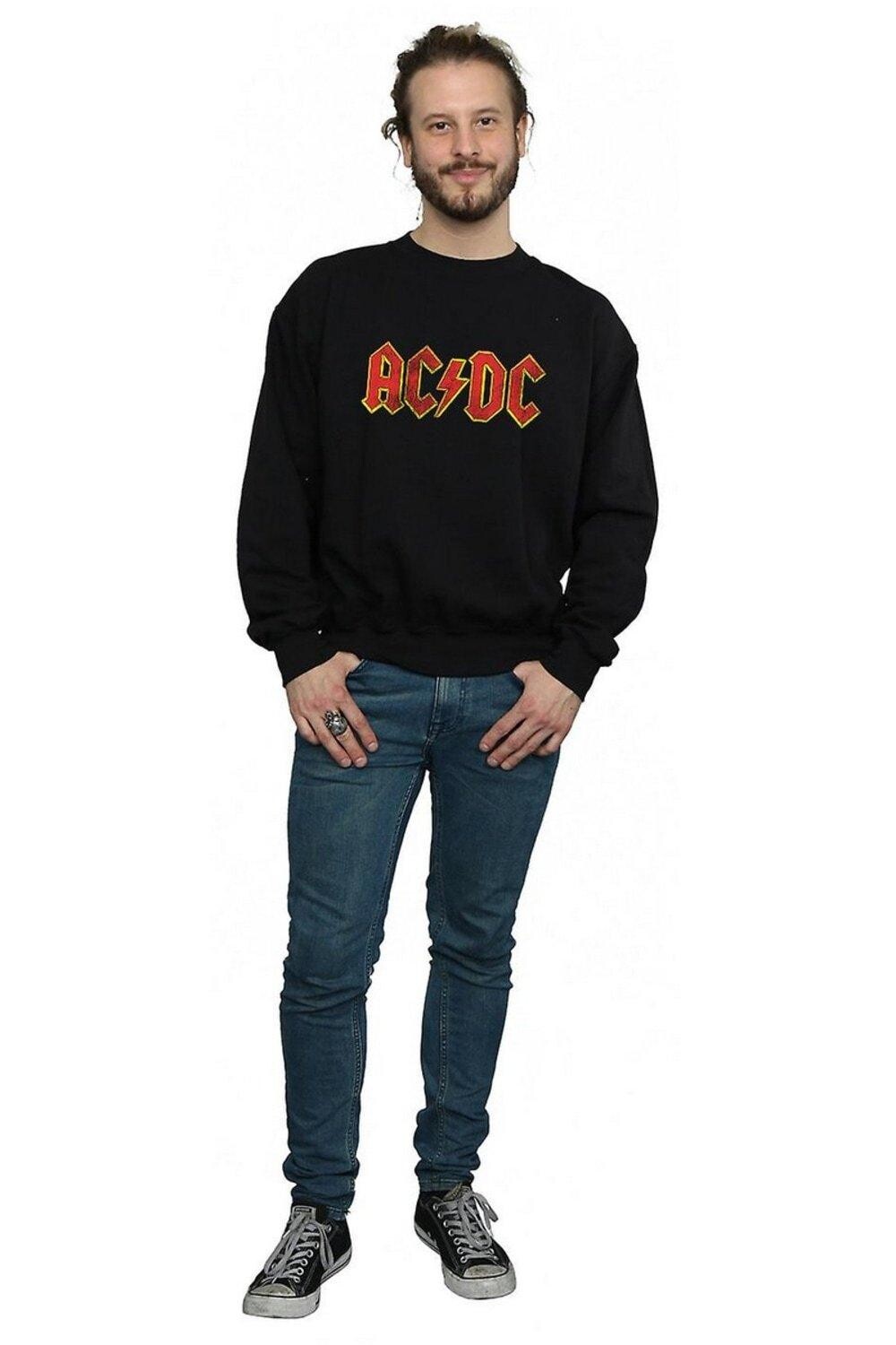Хлопковая толстовка с потертым логотипом AC/DC, черный
Хлопковая толстовка с потертым логотипом AC/DC, черный