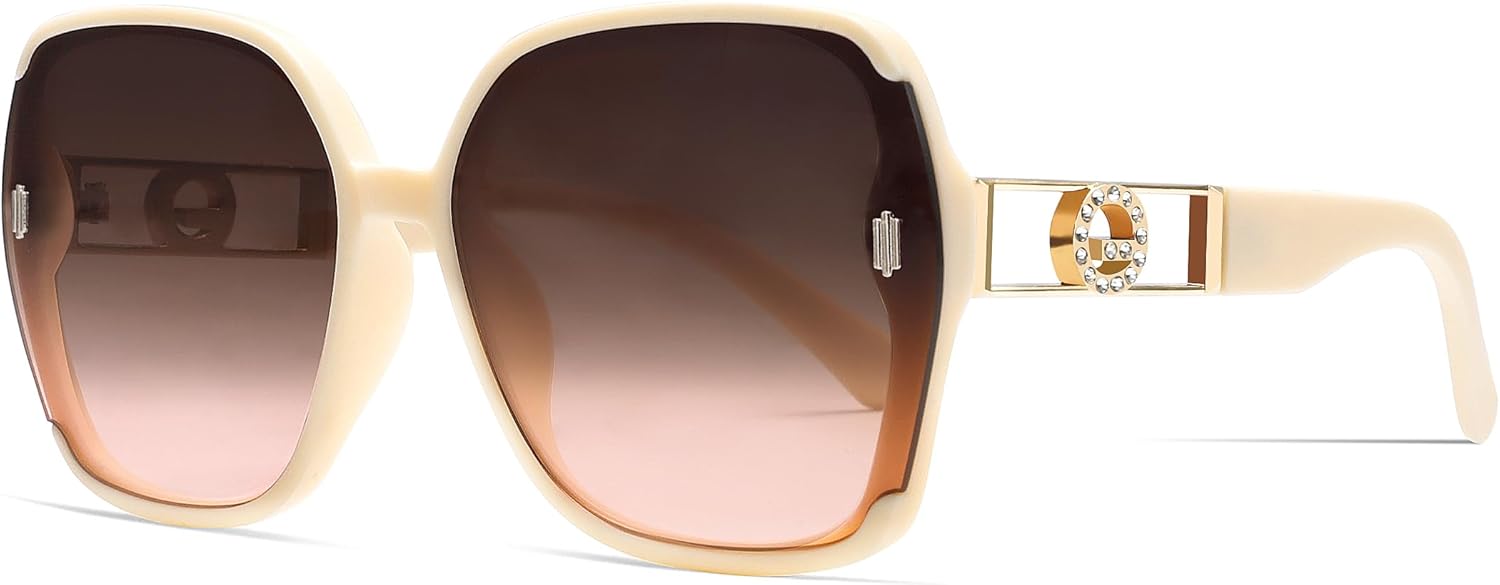 Солнцезащитные очки TYA в стиле ретро 70-х годов большого размера для женщин и мужчин, 2026 Модные квадратные большие солнцезащитные очки в винтажном дизайнерском стиле, White Frame-gradientbrown Lens
Солнцезащитные очки TYA в стиле ретро 70-х годов большого размера для женщин и мужчин, 2026 Модные квадратные большие солнцезащитные очки в винтажном дизайнерском стиле, White Frame-gradientbrown Lens