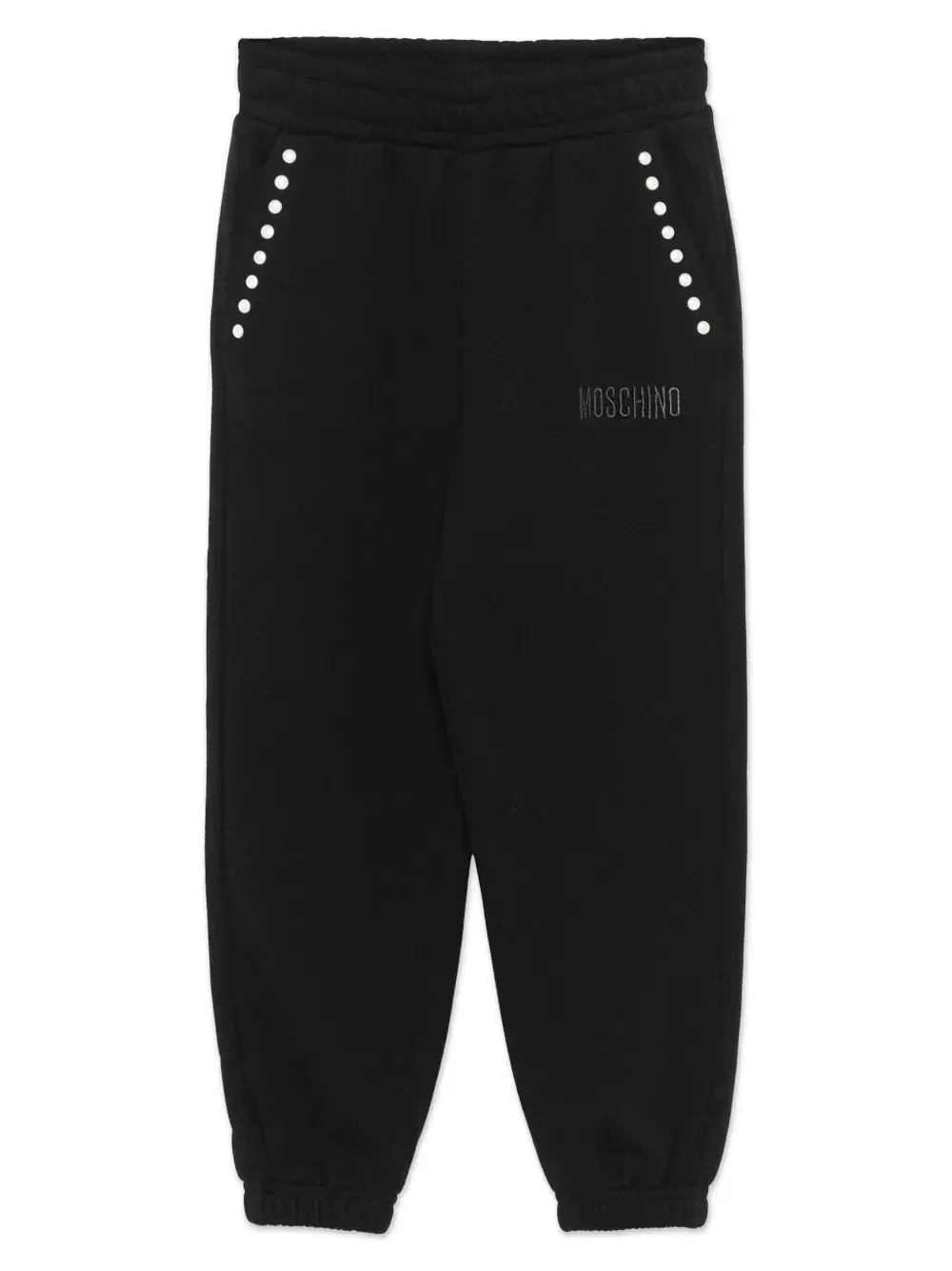 Спортивные брюки с заклепками Moschino Kids, черный
Спортивные брюки с заклепками Moschino Kids, черный