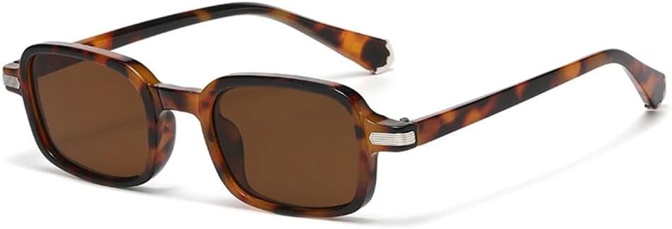 Женские солнцезащитные очки в стиле ретро, прямоугольные, с прозрачными линзами с градиентом, защита от УФ-излучения UV400. Мужские солнцезащитные очки с заклепками KTUCN, Leopard Tea
Женские солнцезащитные очки в стиле ретро, прямоугольные, с прозрачными линзами с градиентом, защита от УФ-излучения UV400. Мужские солнцезащитные очки с заклепками KTUCN, Leopard Tea