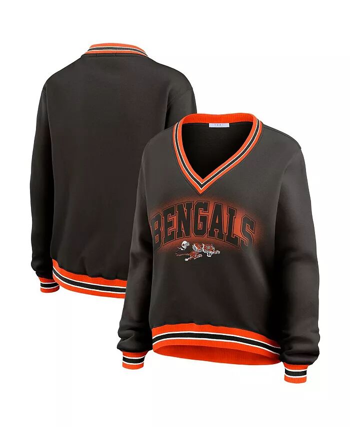 Женская черная толстовка Cincinnati Bengals с длинным рукавом и V-образным вырезом WEAR by Erin Andrews
Женская черная толстовка Cincinnati Bengals с длинным рукавом и V-образным вырезом WEAR by Erin Andrews
