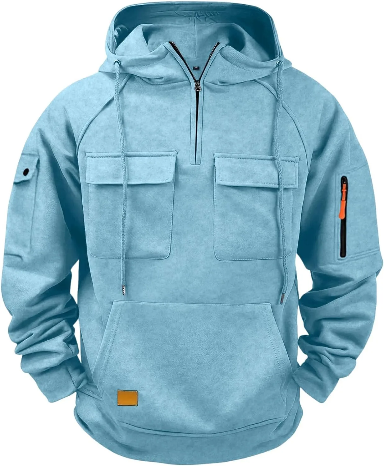 Мужская толстовка с капюшоном и карманами, Casual, длинный рукав, Quarter Zip
Мужская толстовка с капюшоном и карманами, Casual, длинный рукав, Quarter Zip