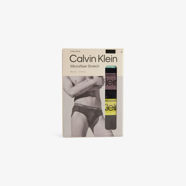 Трусы брифы Calvin Klein из микрофибры эластичные логотипом на поясе 3 шт, черный
Трусы брифы Calvin Klein из микрофибры эластичные логотипом на поясе 3 шт, черный