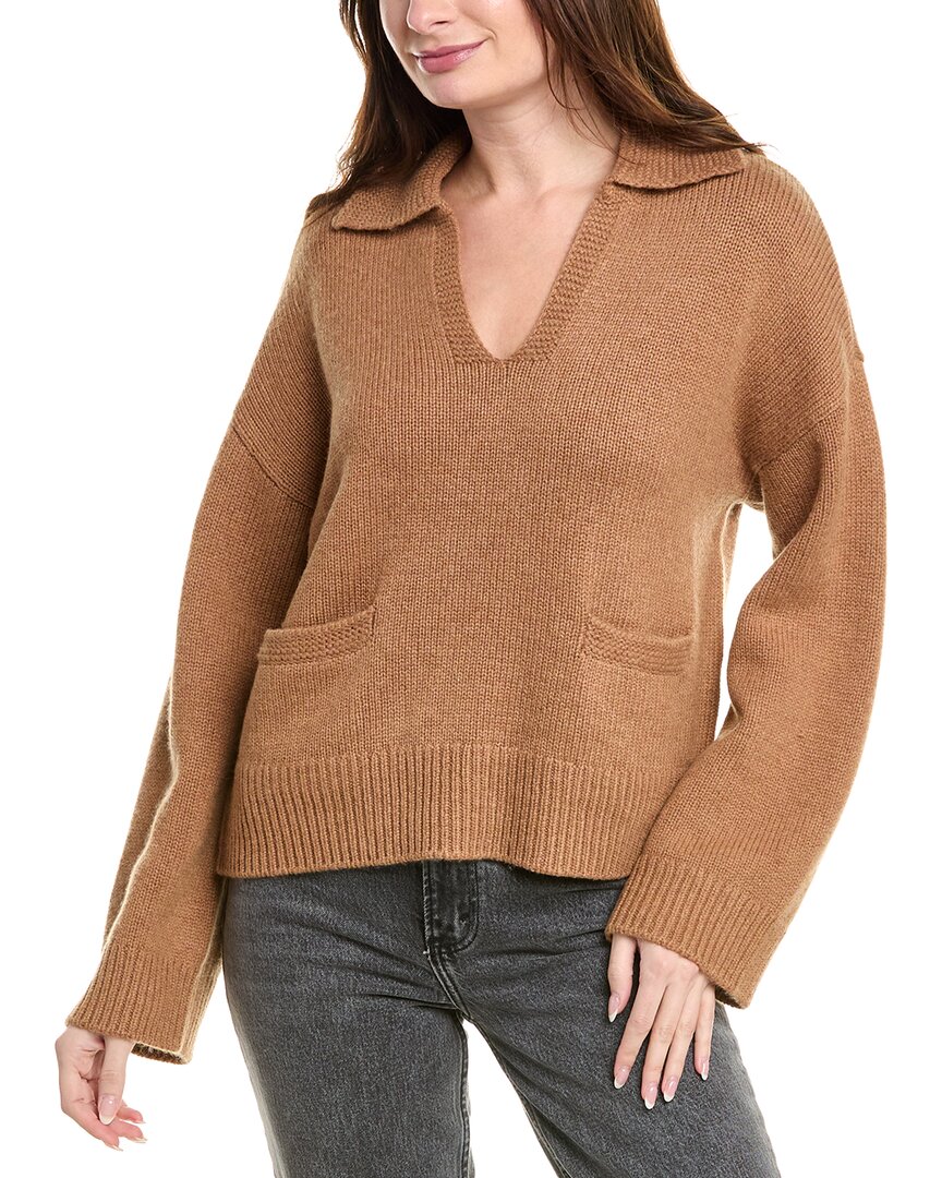 Rag & bone Danica Вязаный свитер-поло из смеси шерсти и кашемира, коричневый
Rag & bone Danica Вязаный свитер-поло из смеси шерсти и кашемира, коричневый