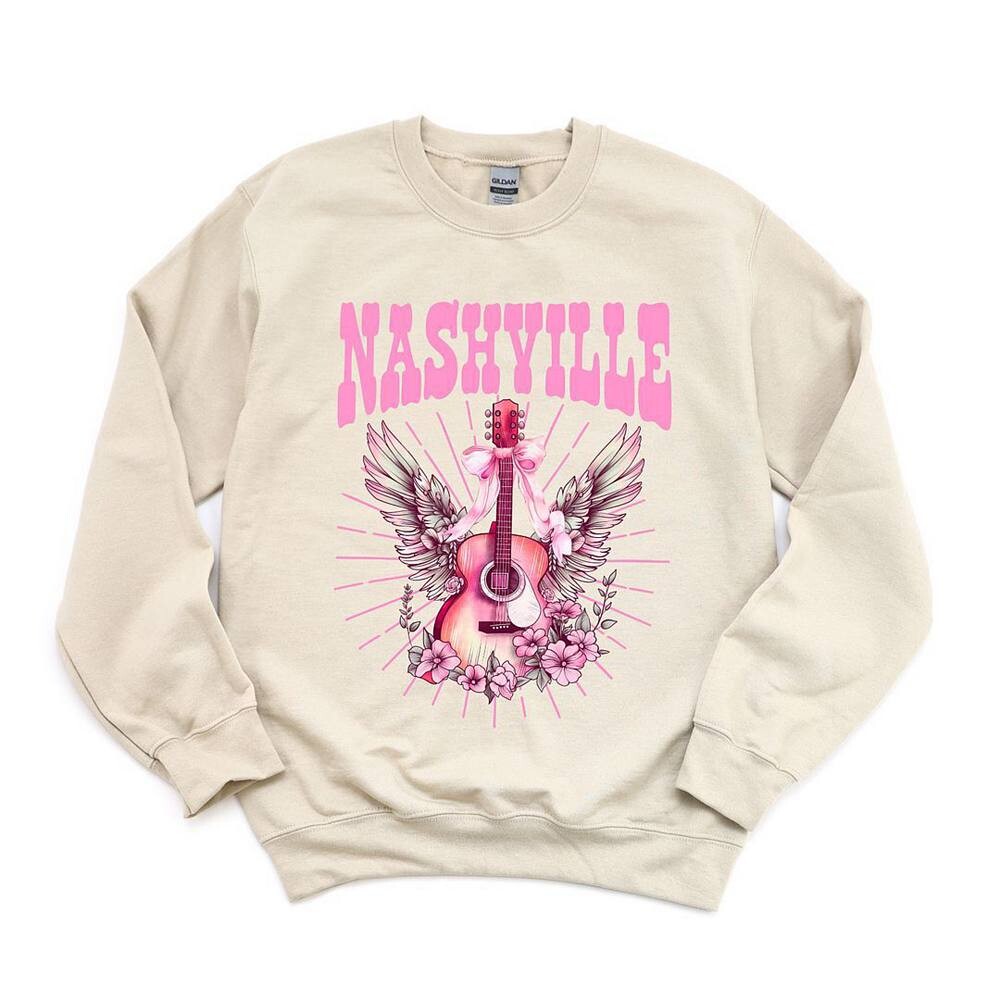 Толстовка с гитарой Coquette Nashville Simply Sage Market, цвет Dust 
Толстовка с гитарой Coquette Nashville Simply Sage Market, цвет Dust