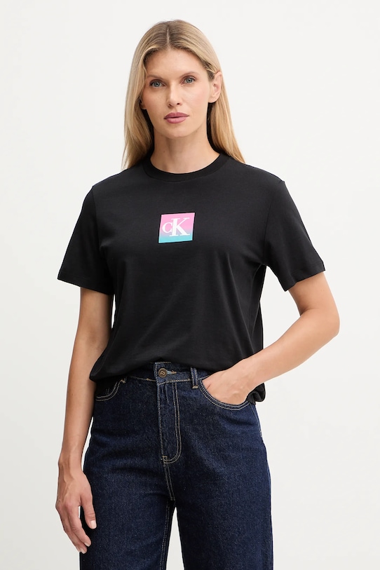 Хлопковая футболка Calvin Klein Jeans, черный
Хлопковая футболка Calvin Klein Jeans, черный