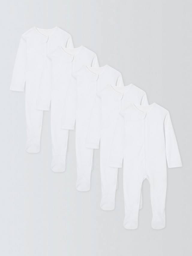Детский ребристый хлопковый комбинезон для сна John Lewis, Pack of 5, White
Детский ребристый хлопковый комбинезон для сна John Lewis, Pack of 5, White