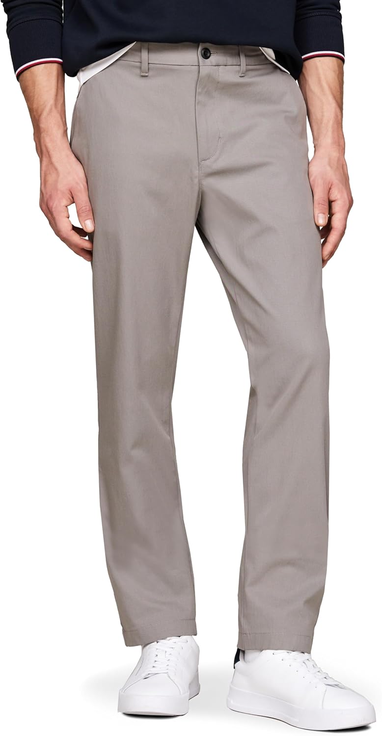 Мужские повседневные брюки Tommy Hilfiger из влагоотводящей ткани, устойчивые к складкам, прямого кроя, Hydrogen Grey
Мужские повседневные брюки Tommy Hilfiger из влагоотводящей ткани, устойчивые к складкам, прямого кроя, Hydrogen Grey