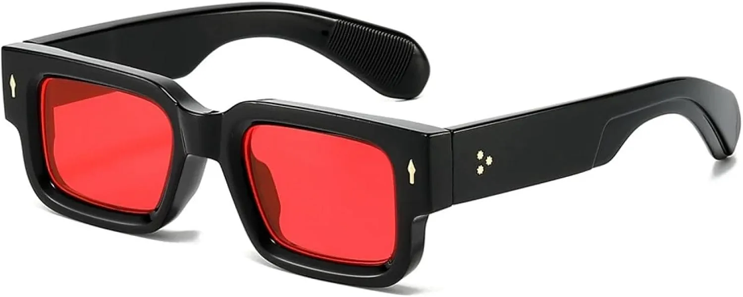 Ретро солнцезащитные очки для женщин и мужчин в винтажном стиле, с маленькой толстой оправой, солнцезащитные очки с защитой от УФ-излучения UV400 TVTBBVV, Black Red
Ретро солнцезащитные очки для женщин и мужчин в винтажном стиле, с маленькой толстой оправой, солнцезащитные очки с защитой от УФ-излучения UV400 TVTBBVV, Black Red