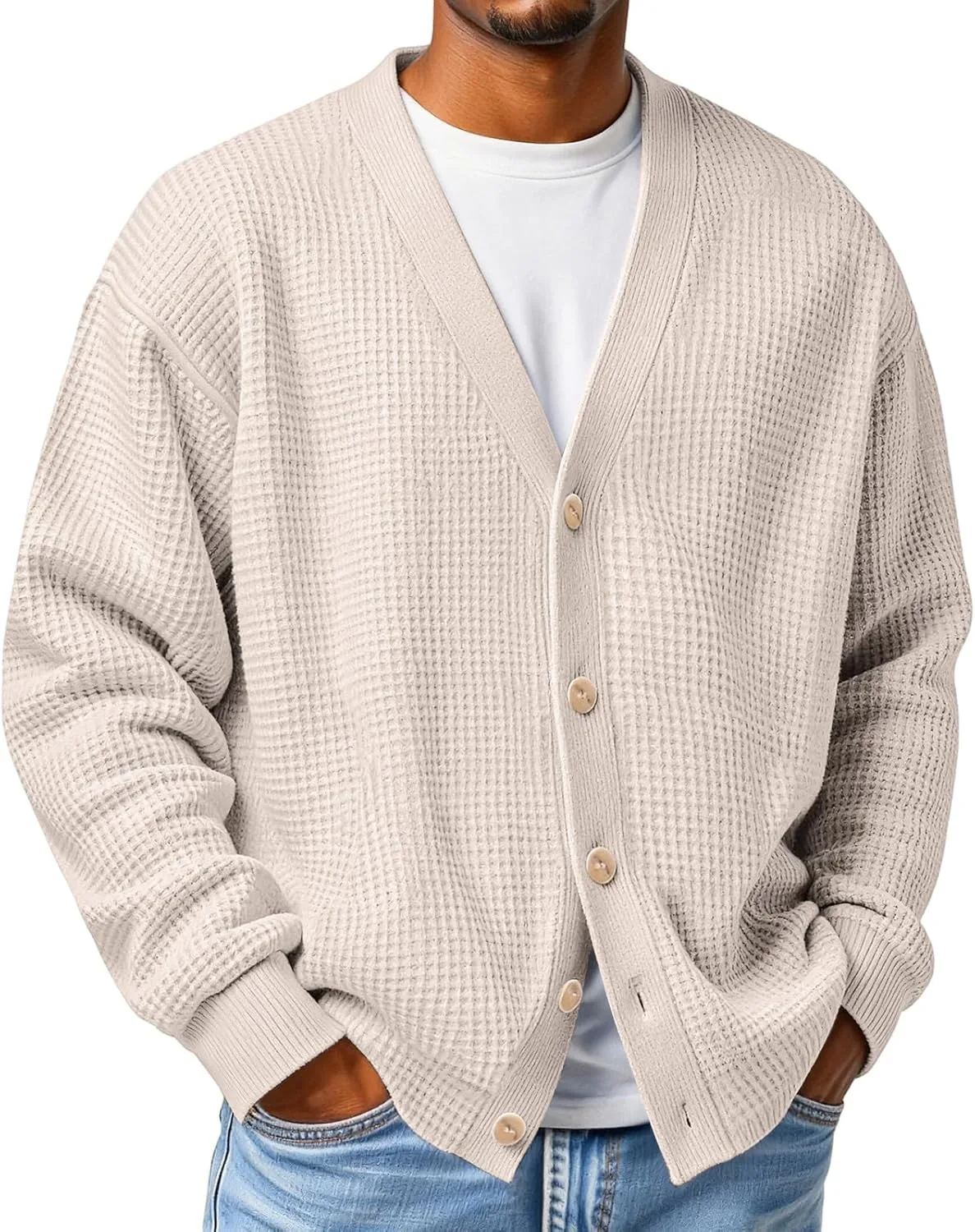 Мужской кардиган свитер уютный вязаный свободный с длинным рукавом Bakgeerle
Мужской кардиган свитер уютный вязаный свободный с длинным рукавом Bakgeerle