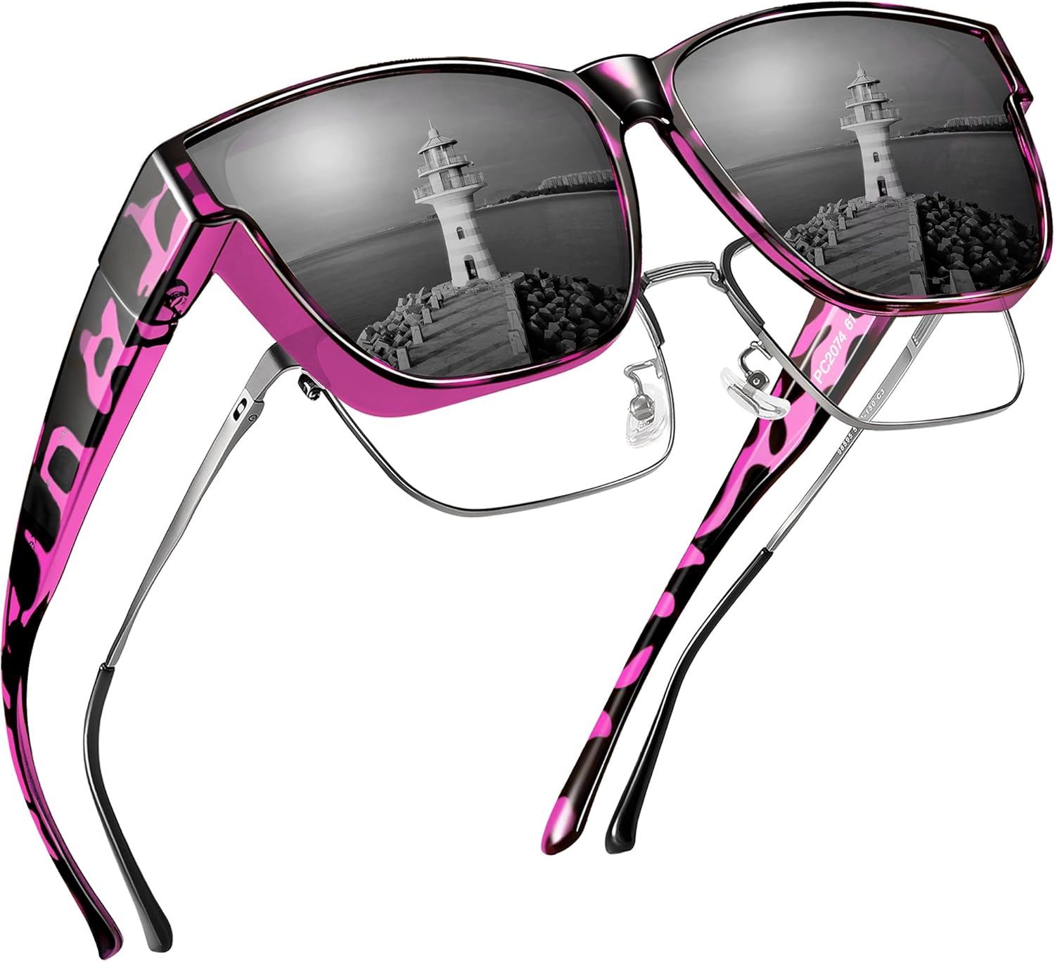 Поляризованные солнцезащитные очки, надеваемые поверх обычных очков, для женщин и мужчин, большие квадратные летние очки с защитой от УФ-излучения UV400 Peekaco, A11 Purple Tortoise Frame/Grey Lens
Поляризованные солнцезащитные очки, надеваемые поверх обычных очков, для женщин и мужчин, большие квадратные летние очки с защитой от УФ-излучения UV400 Peekaco, A11 Purple Tortoise Frame/Grey Lens