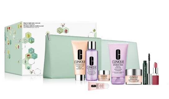 Дневной уход за кожей, набор уходовой косметики, 8 шт. + 2 косметички Clinique
Дневной уход за кожей, набор уходовой косметики, 8 шт. + 2 косметички Clinique