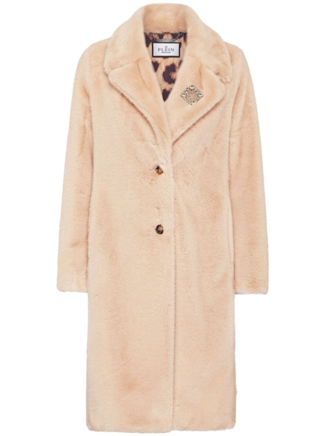 Искусственная шуба Philipp Plein, серый 
Искусственная шуба Philipp Plein, серый