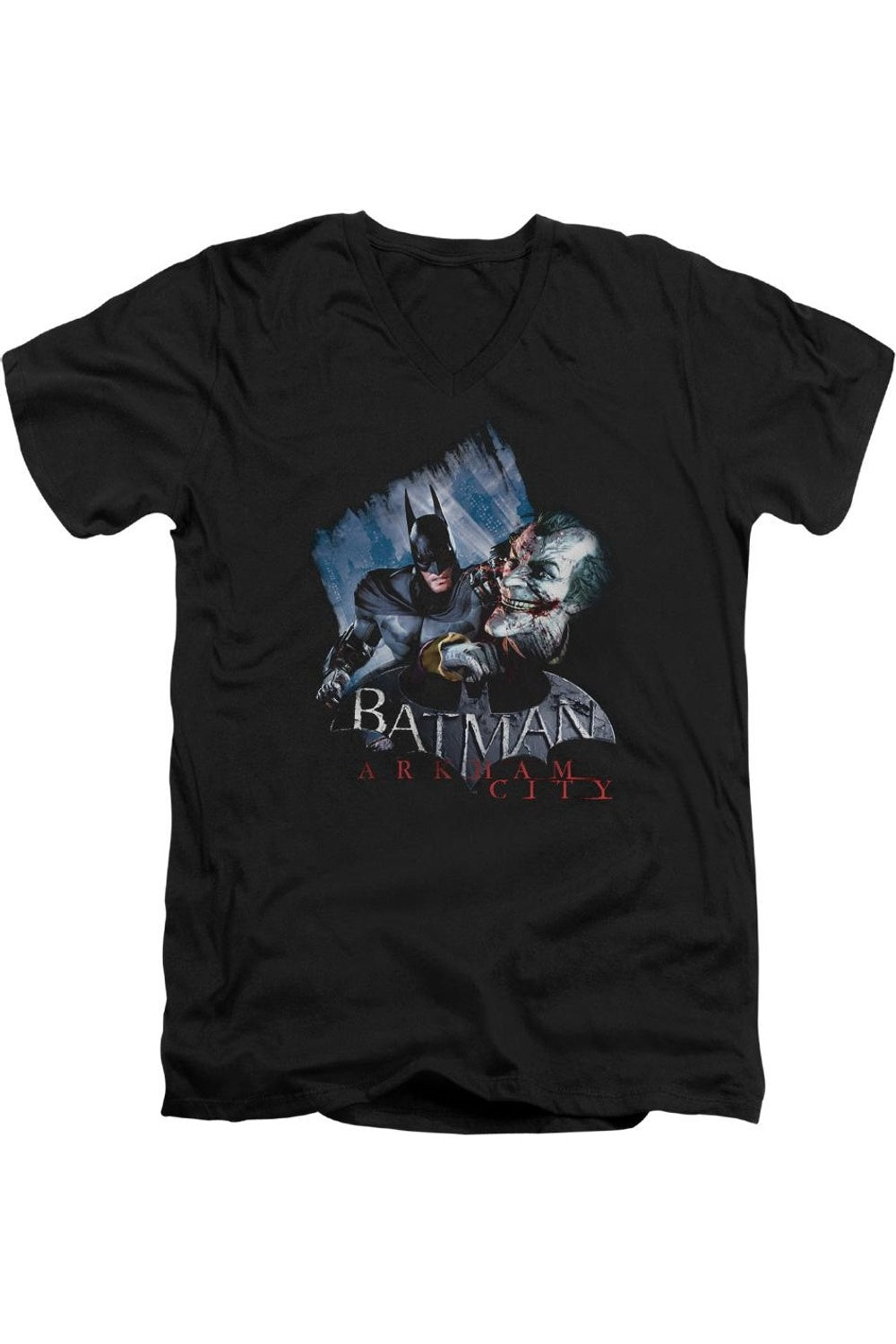 Batman Arkham City Jokes On You! Футболка с коротким рукавом и V-образным вырезом для взрослых / футболка Gildan, черный
Batman Arkham City Jokes On You! Футболка с коротким рукавом и V-образным вырезом для взрослых / футболка Gildan, черный