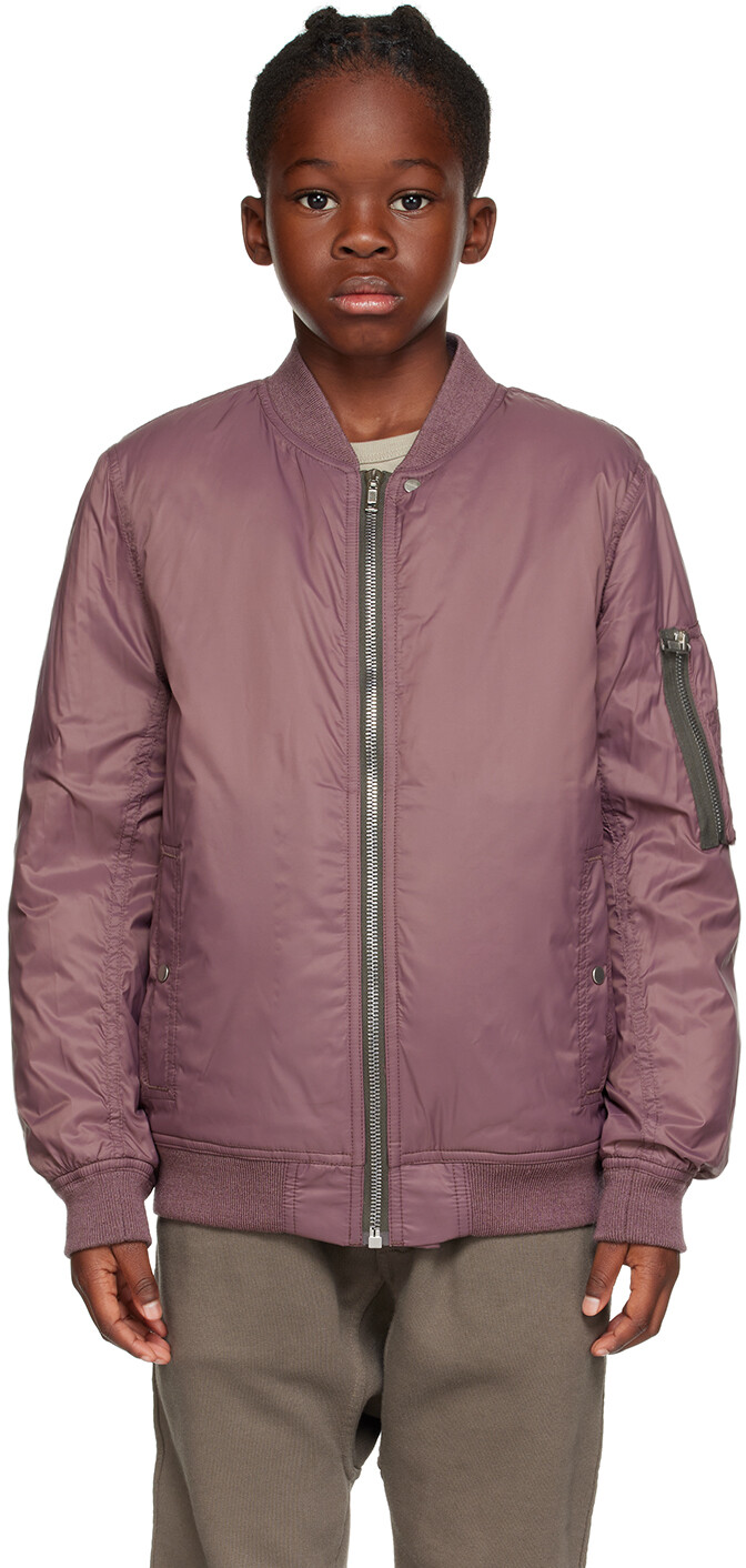 Детская фиолетовая куртка-бомбер Flight Rick Owens
Детская фиолетовая куртка-бомбер Flight Rick Owens