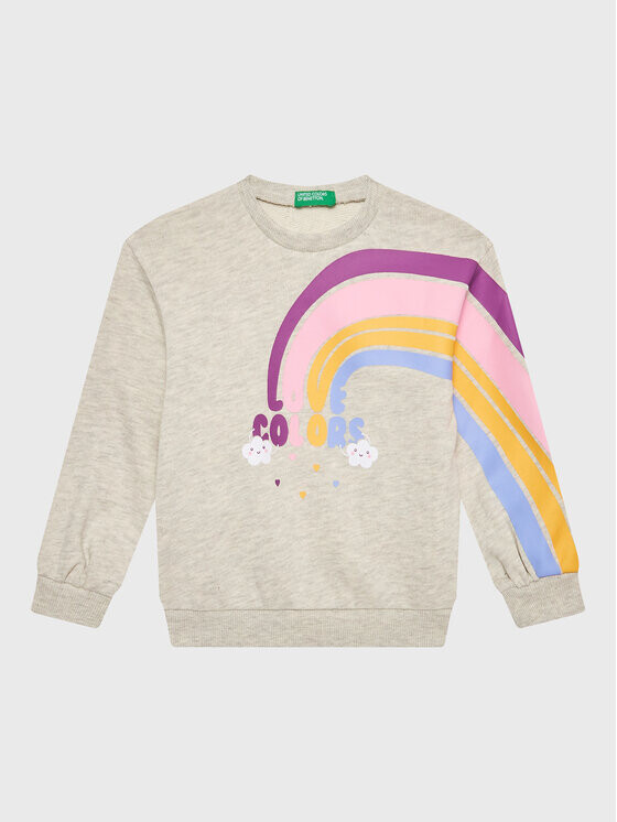 Толстовка обычного кроя United Colors Of Benetton, серый 
Толстовка обычного кроя United Colors Of Benetton, серый