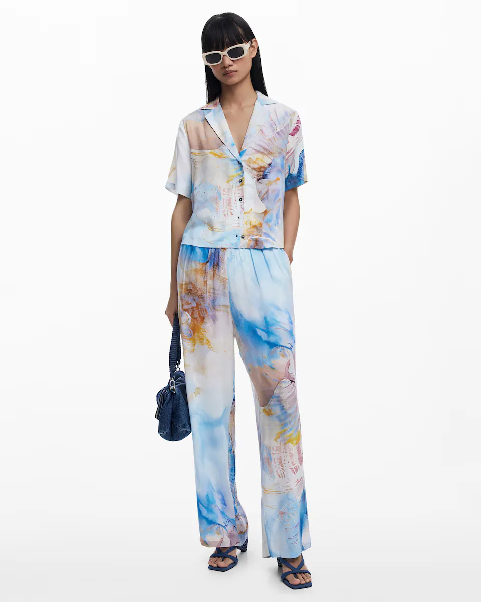 Женские широкие брюки с ракушками Desigual, синий
Женские широкие брюки с ракушками Desigual, синий