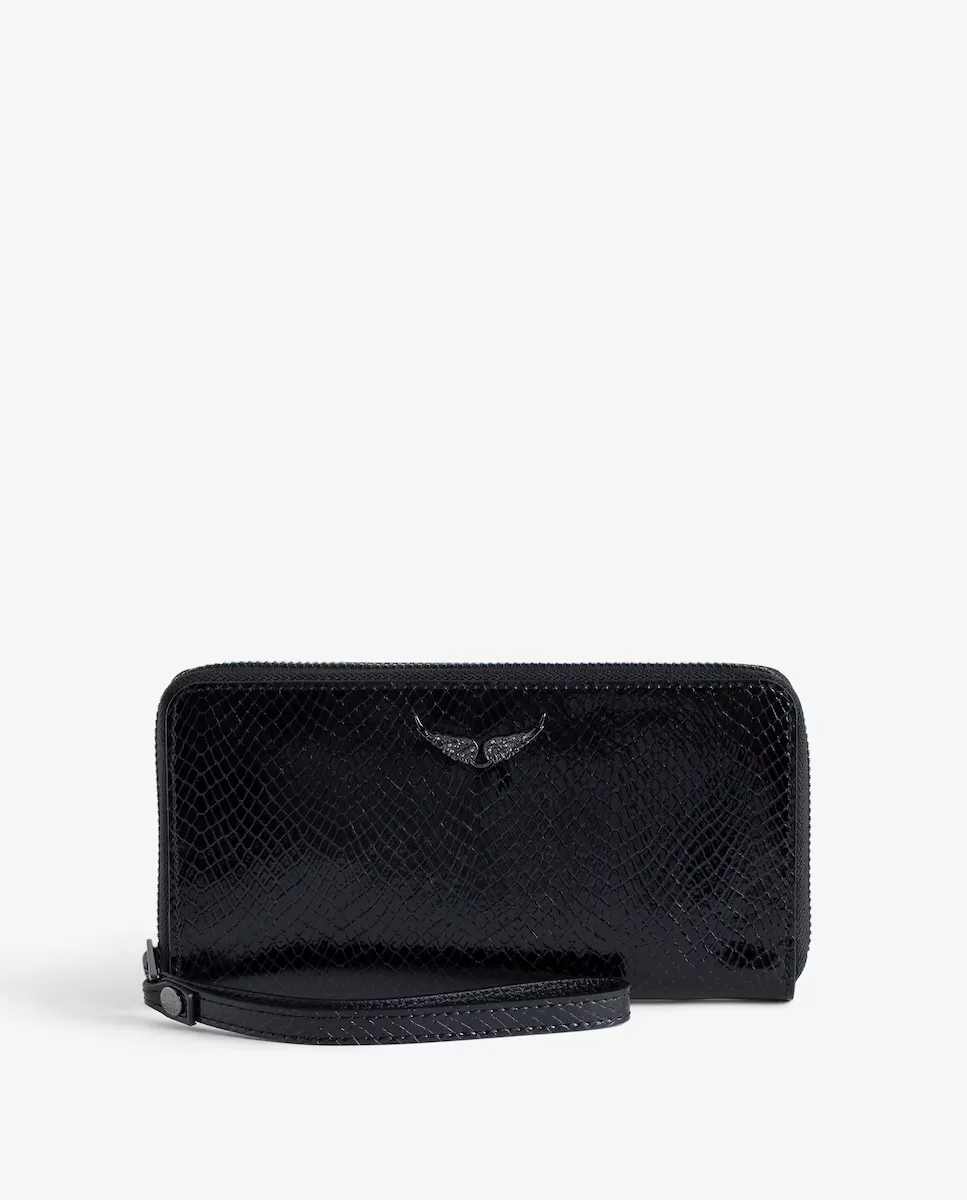 Женский глянцевый кожаный кошелек Compagnon Wild черного цвета Zadig & Voltaire, черный
Женский глянцевый кожаный кошелек Compagnon Wild черного цвета Zadig & Voltaire, черный