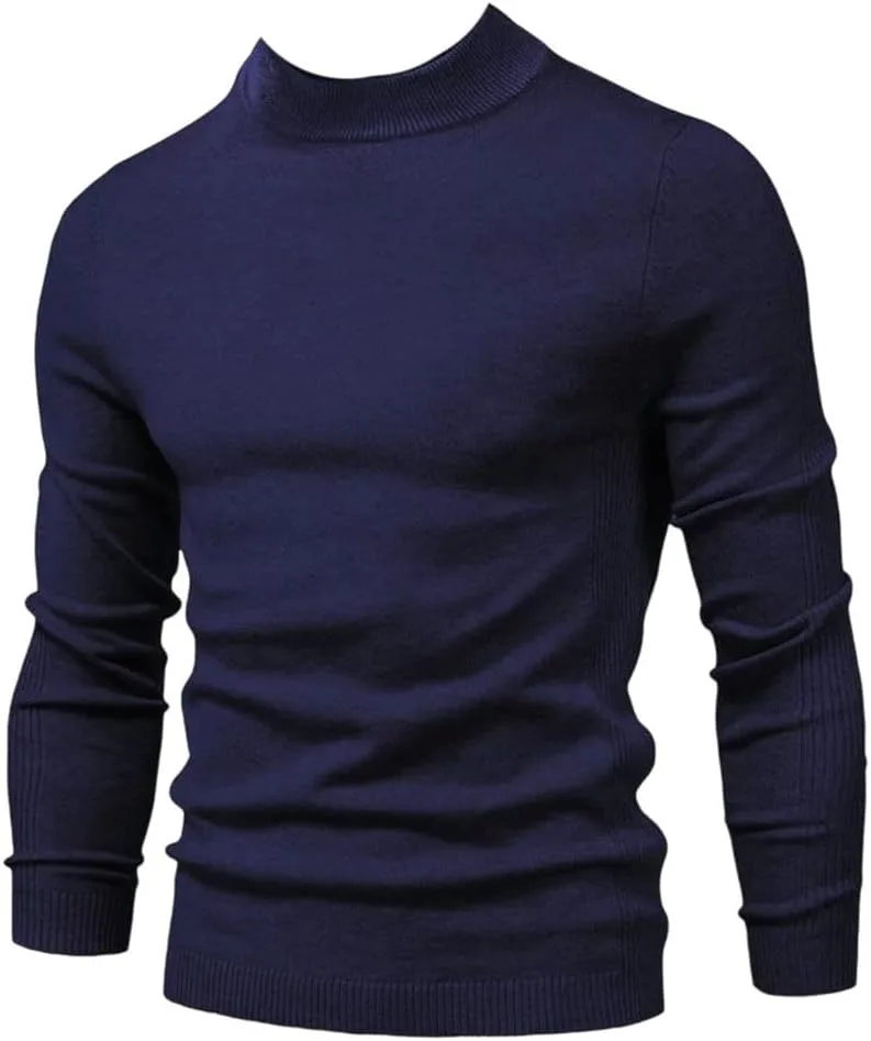 Мужской зимний толстый свитер с высоким воротником Slim Fit
Мужской зимний толстый свитер с высоким воротником Slim Fit