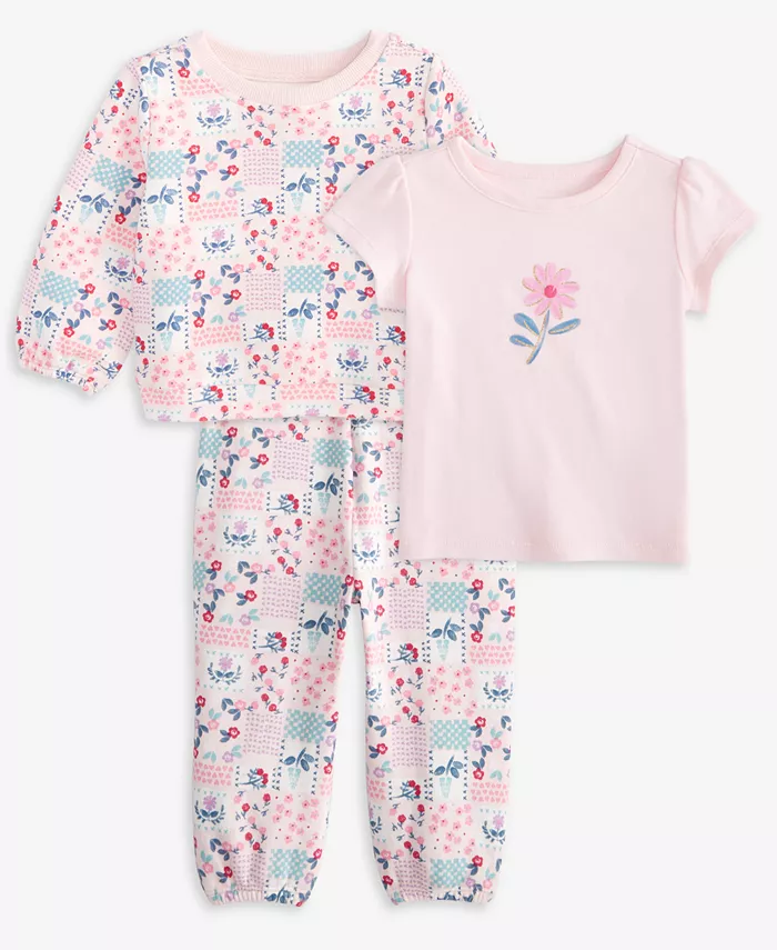 Футболка с цветочным принтом для малышек, флисовая толстовка и брюки с лоскутным цветочным принтом First Impressions, розовый
Футболка с цветочным принтом для малышек, флисовая толстовка и брюки с лоскутным цветочным принтом First Impressions, розовый