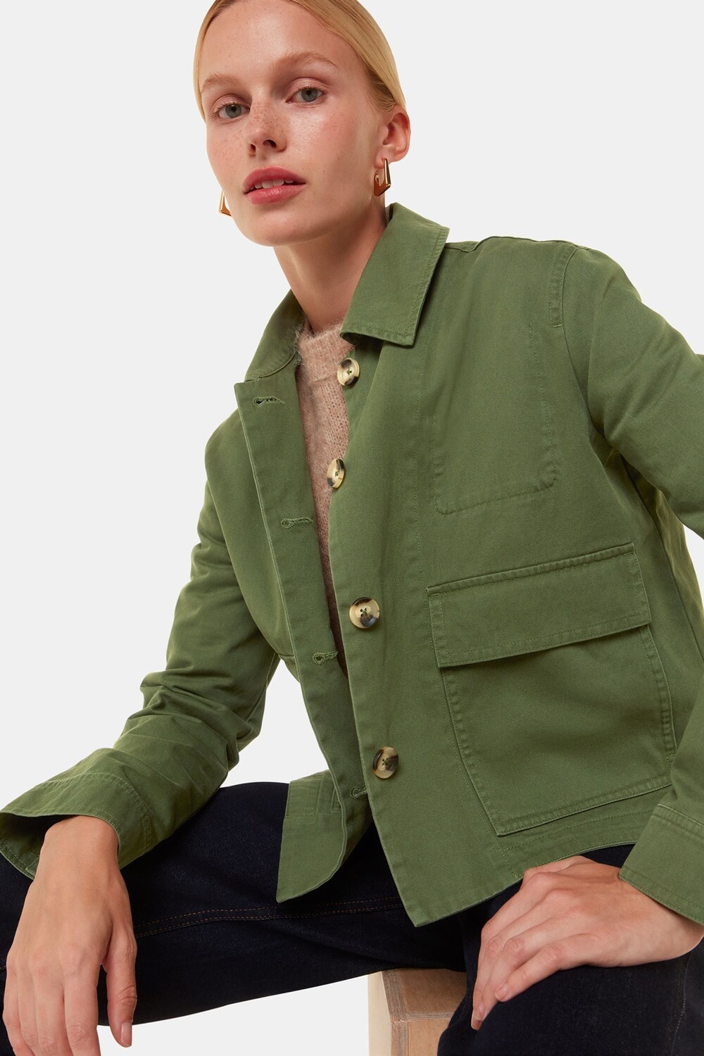 Повседневная куртка Мари Whistles, зеленый
Повседневная куртка Мари Whistles, зеленый