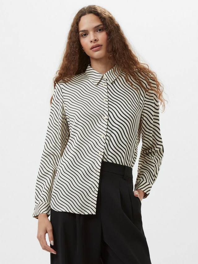 Candice полосатая атласная рубашка French Connection, Black/Cream
Candice полосатая атласная рубашка French Connection, Black/Cream
