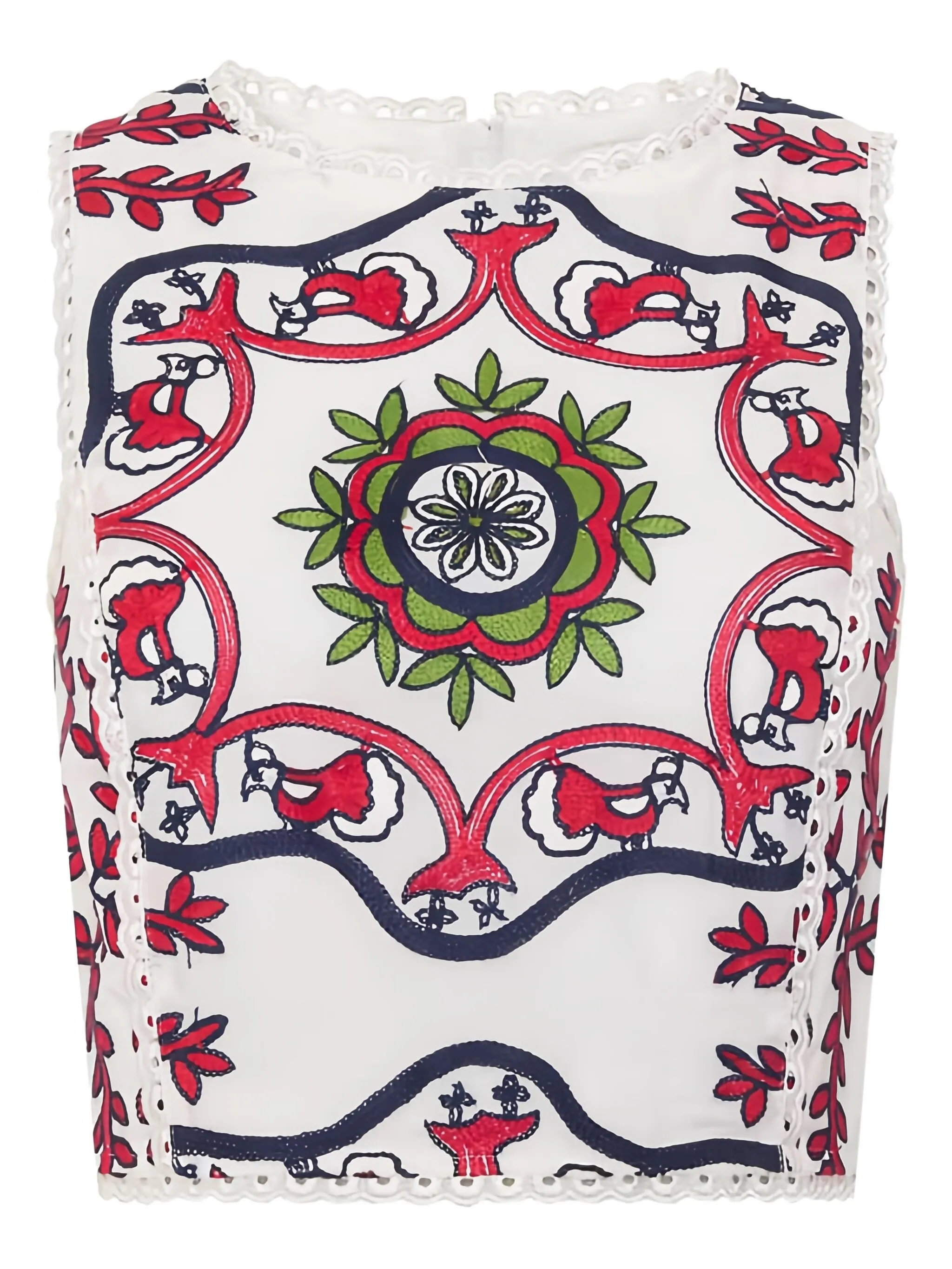 Топ с кружевом и вышивкой Pearl & Caviar, белый
Топ с кружевом и вышивкой Pearl & Caviar, белый