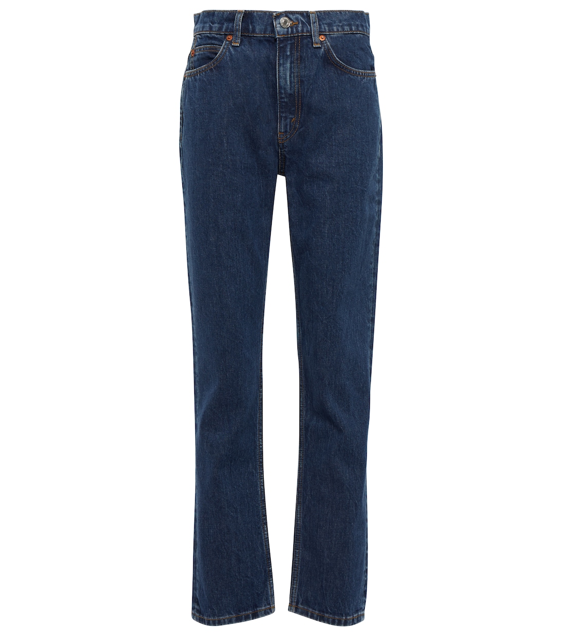 Джинсы 70-х годов Straight с высокой талией Re/Done, Rustic Indigo
Джинсы 70-х годов Straight с высокой талией Re/Done, Rustic Indigo