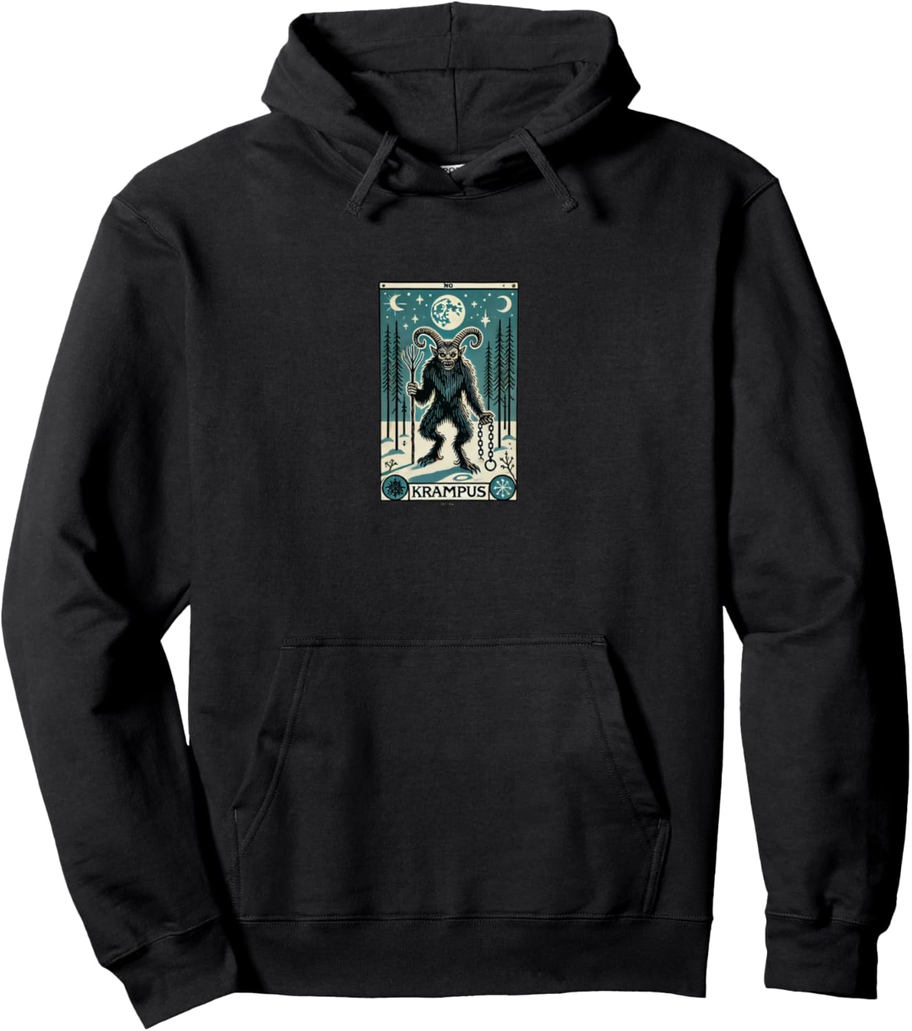 Худи с изображением карты Таро Крампуса на Рождество Vintage Yule Arts Snugg, черный
Худи с изображением карты Таро Крампуса на Рождество Vintage Yule Arts Snugg, черный