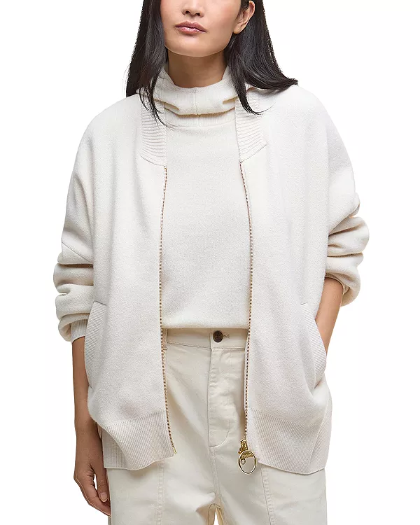 Вязаная куртка-бомбер Milda Barbour, белый
Вязаная куртка-бомбер Milda Barbour, белый