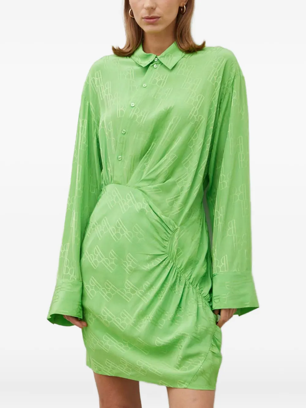 Мини-платье с цельным принтом Herskind, зеленый
Мини-платье с цельным принтом Herskind, зеленый