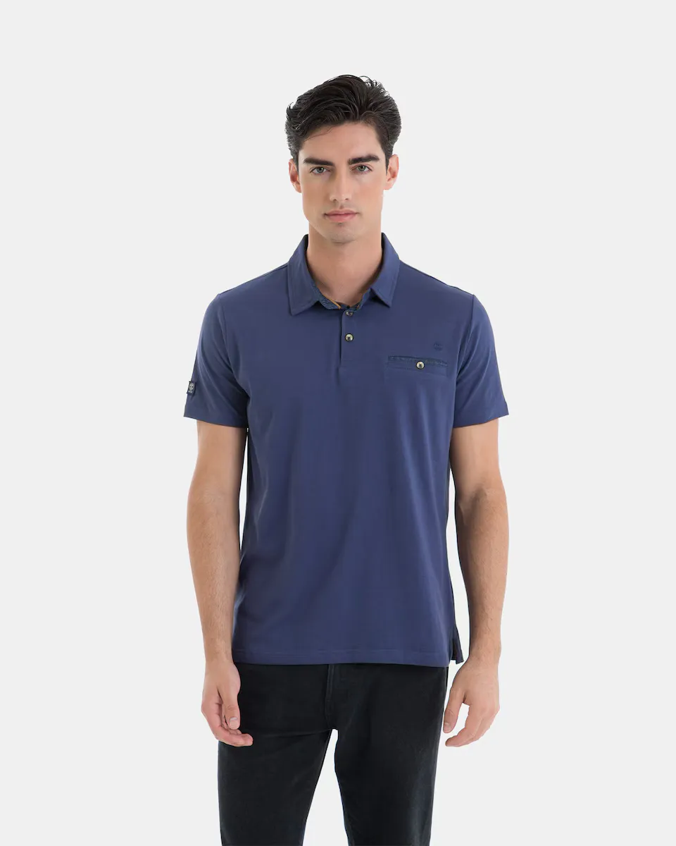 Мужская поло 100% хлопок regular fit синего цвета Massana, синий
Мужская поло 100% хлопок regular fit синего цвета Massana, синий